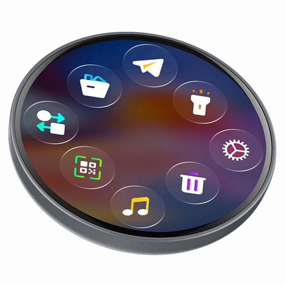 Smart Electronic Display Screen with 7-Color LED , 5-Second Video Playback, Bluetooth 5.0 Sync, 10-Hour Battery, 1 Charging Cable Included
