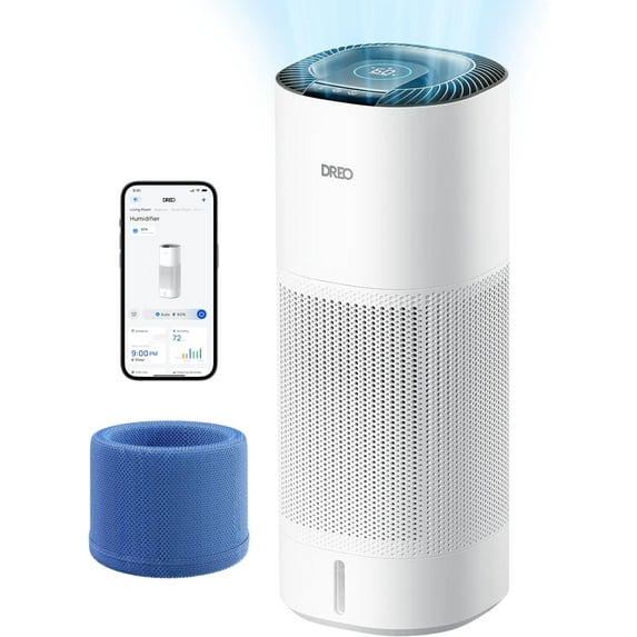 Smart Evaporative Humidifier Large Room up to 1000ft², 800ml/h High ...