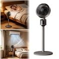 thumbnail image 1 of Smart Fan for Bedroom, 120° +120° 3D Oscillating Fan, 120ft Quiet Pedestal Fan with Remote/Ambient Light/Timer, Standing Fan with 16 Speeds, 4 Modes, 20dB, 32" Floor Fan for Room(Dark Grey), 1 of 7