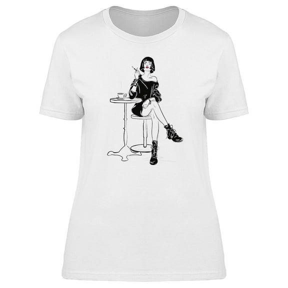 Smart Fashion Girl T-Shirt Women -Image by Shutterstock, Female Small