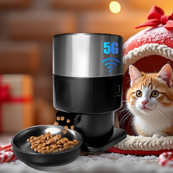 Smart Feeder 84.54oz Smart WiFi Pet Feeder - Automatic Cat & Dog Food Dispenser with App Control, 5G WiFi Available, Up to 20 Meals Per Day, USB-Powered