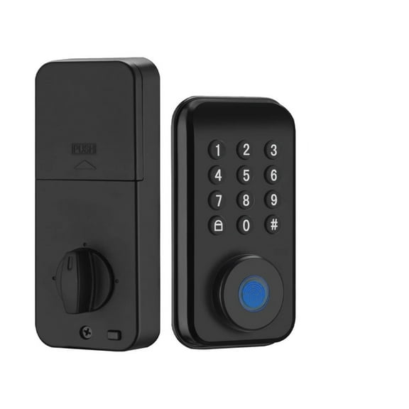 Smart Fingerprint Deadbolt Lock With Latch/Door Sensor Auto Lock Key/Password/ APP Unlock ,Enhanced Security