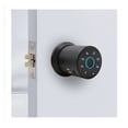 thumbnail image 1 of Smart Fingerprint Digit Round Knob Black C-level Security Key Electronic Door Lock APP To Unlock ,Security Locking, 1 of 7