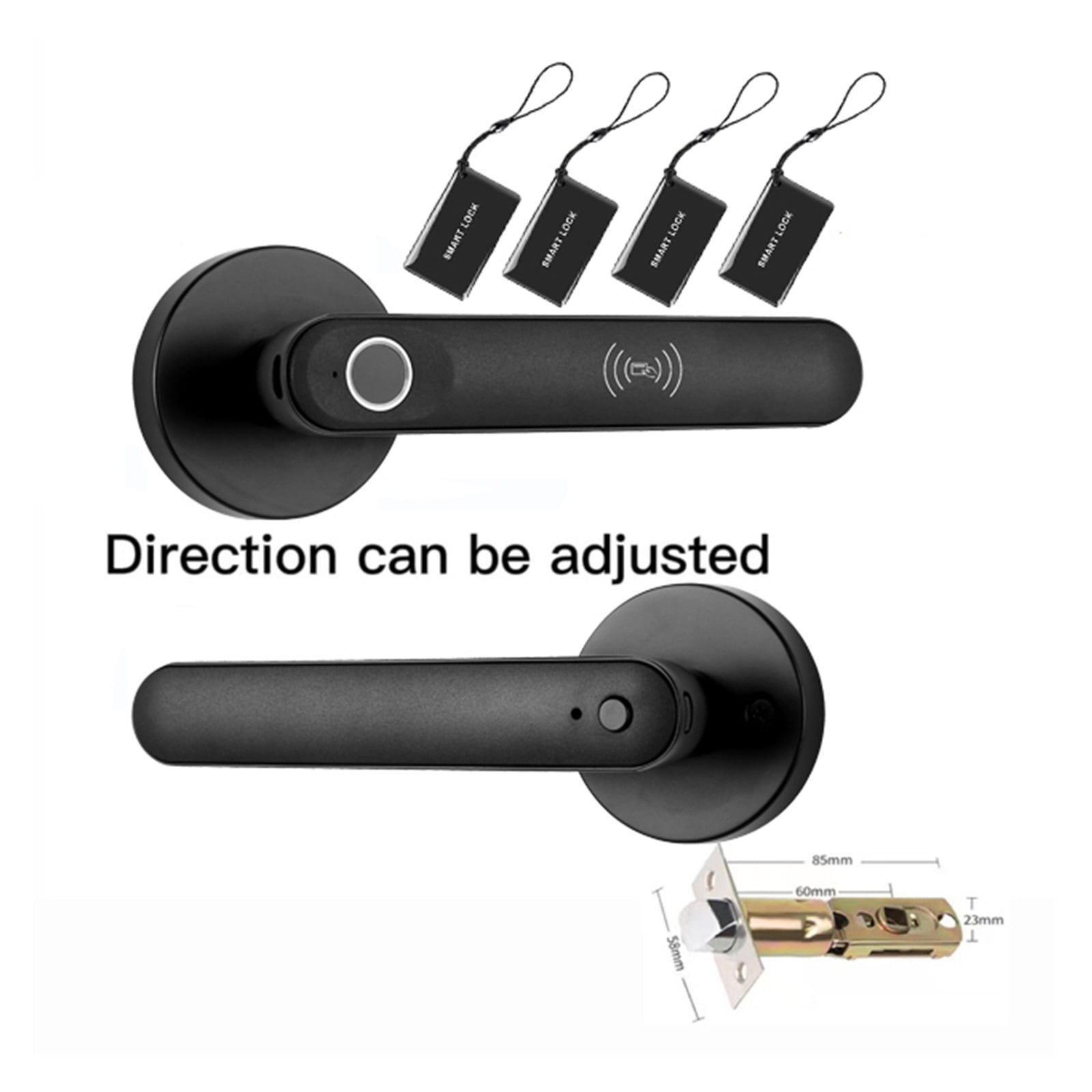 Curated visual reference: Gallery Detail: Smart Fingerprint Door Lock Handle For Home House Apartment With