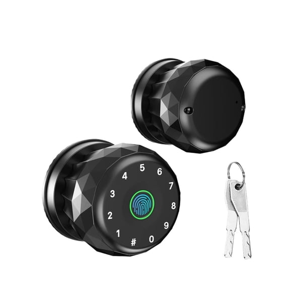 Smart Fingerprint Door Lock TYPE C Charging Port App Control Touchscreen Keypad Passcode Lock ,Easy DIY Installation