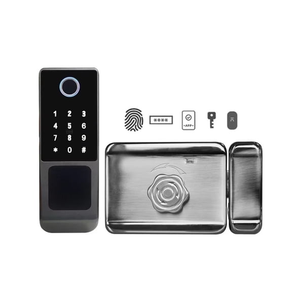 Smart Fingerprint Door Lock Waterproof Digital Electronic Aluminum Door Key Code Intelligence