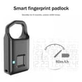Smart Fingerprint Padlock Keyless Anti-theft Security Door lock USB ...