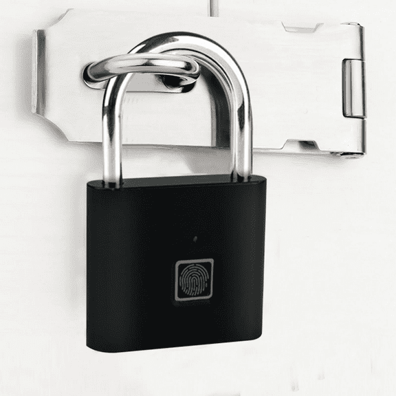 Smart Fingerprint Padlock Keyless Biometric Lock Waterproof USB Rechargeable Zinc Alloy Security Lock for Locker Suitcase Backpack Cabinet Gym
