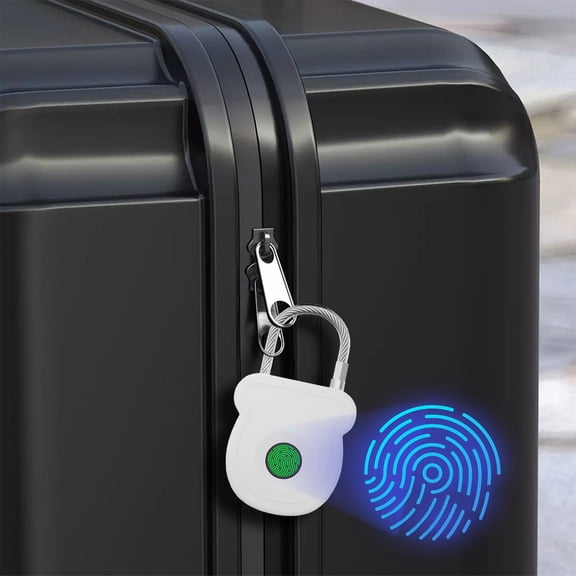 Smart Fingerprint Padlock, Rvkxad Advanced Biometric Lock For Outdoor Luggage Stainless Steel Doors Cabinets, IP65 Waterproof Heavy Duty Keyless Entry Padlock For Gym Locker School Backpack