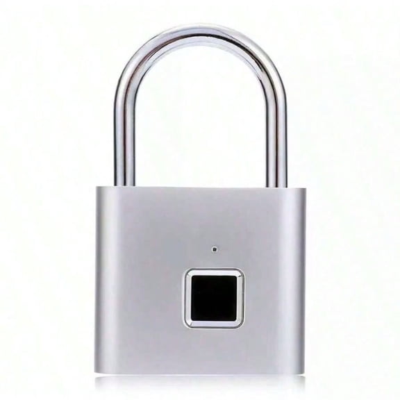 Smart Fingerprint Padlock, USB Rechargeable, IP56 Waterproof, for Luggage Gym Locker