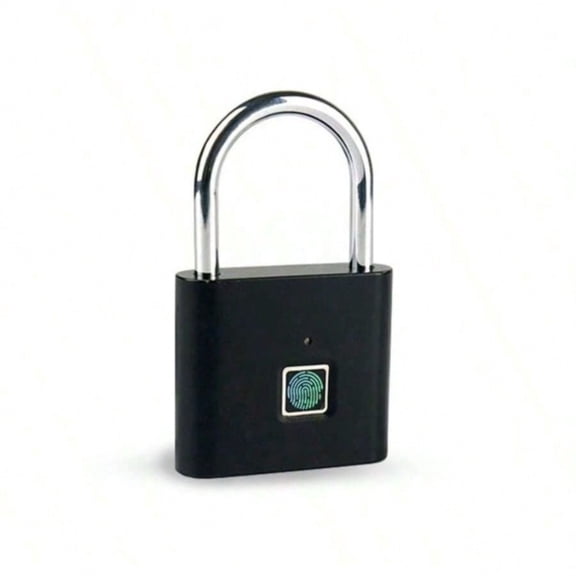Smart Fingerprint Padlock, USB Rechargeable, IP56 Waterproof, for Luggage Gym Locker