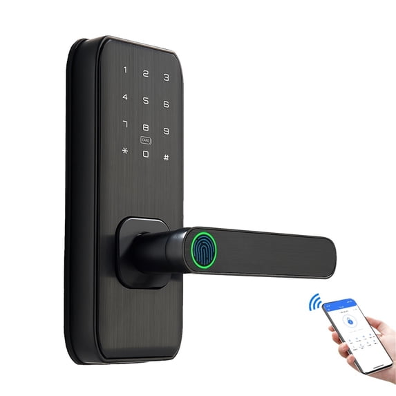 Smart Fingerprint Password RFID Card US Deadbolt Lock ,Corrosion-Resistant - Smart Home Product Uganda | Deepcode Innovations