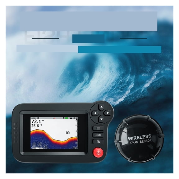 Smart Fish Finder Portable Fish Finder and Depth Finder for Recreational Fishing from Dock ,Clear Depth Display