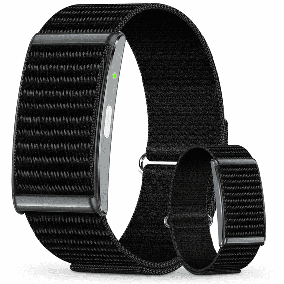 Fatouaw Black Unisex Smart Fitness Tracker with Step Counter, Calorie Tracking, Sleep Tracking, Multiple Sport Modes