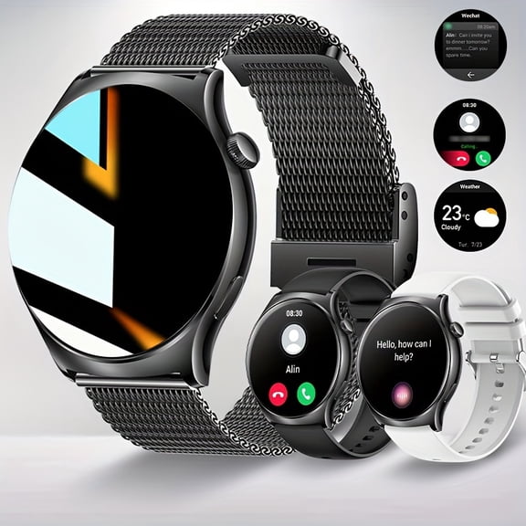Smart Fitness Watch With Calling, 1.43" Smartwatch With Multiple Sports Modes, Sleep Monitor, Activity Tracker, Compatible With IPhone & Android
