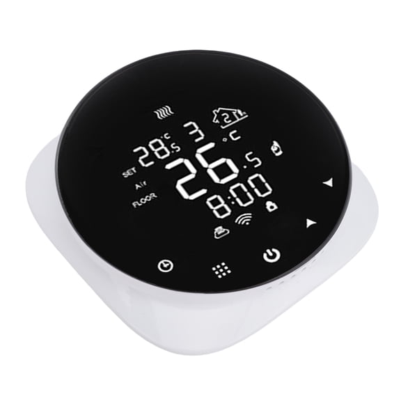 Smart Floor Heating WiFi Thermostat - Remote Control Wall Mounted Digital Temperature Controller for Radiant Underfloor Heating Systems (110-240V)