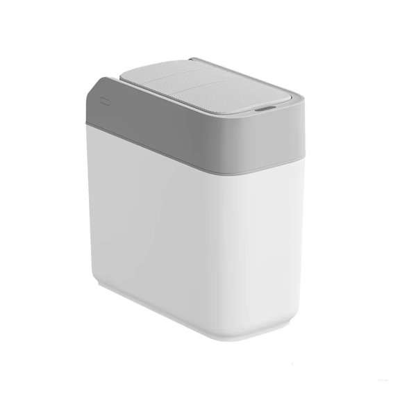 Smart Fold Slide Trash Can,Auto Bag Laying,Touch & Sensor Dual Open,Dual Power