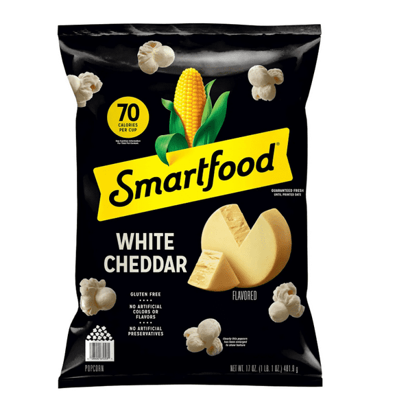 Smart Food Popcorn White Cheddar Party Size -17oz Bags