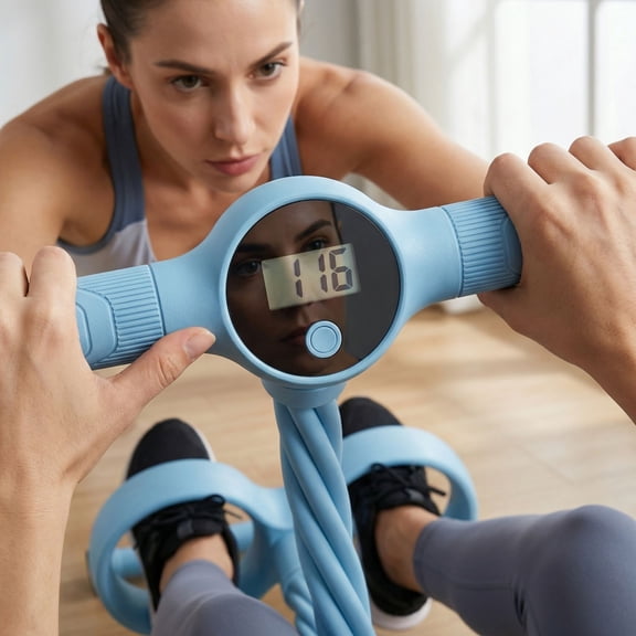 Smart Foot Pedal Puller, 2026 New 6-Tube Resistance Band with Digital Counter, Full Body Stretching Trainer for Yoga Pilates Home Gym Workout