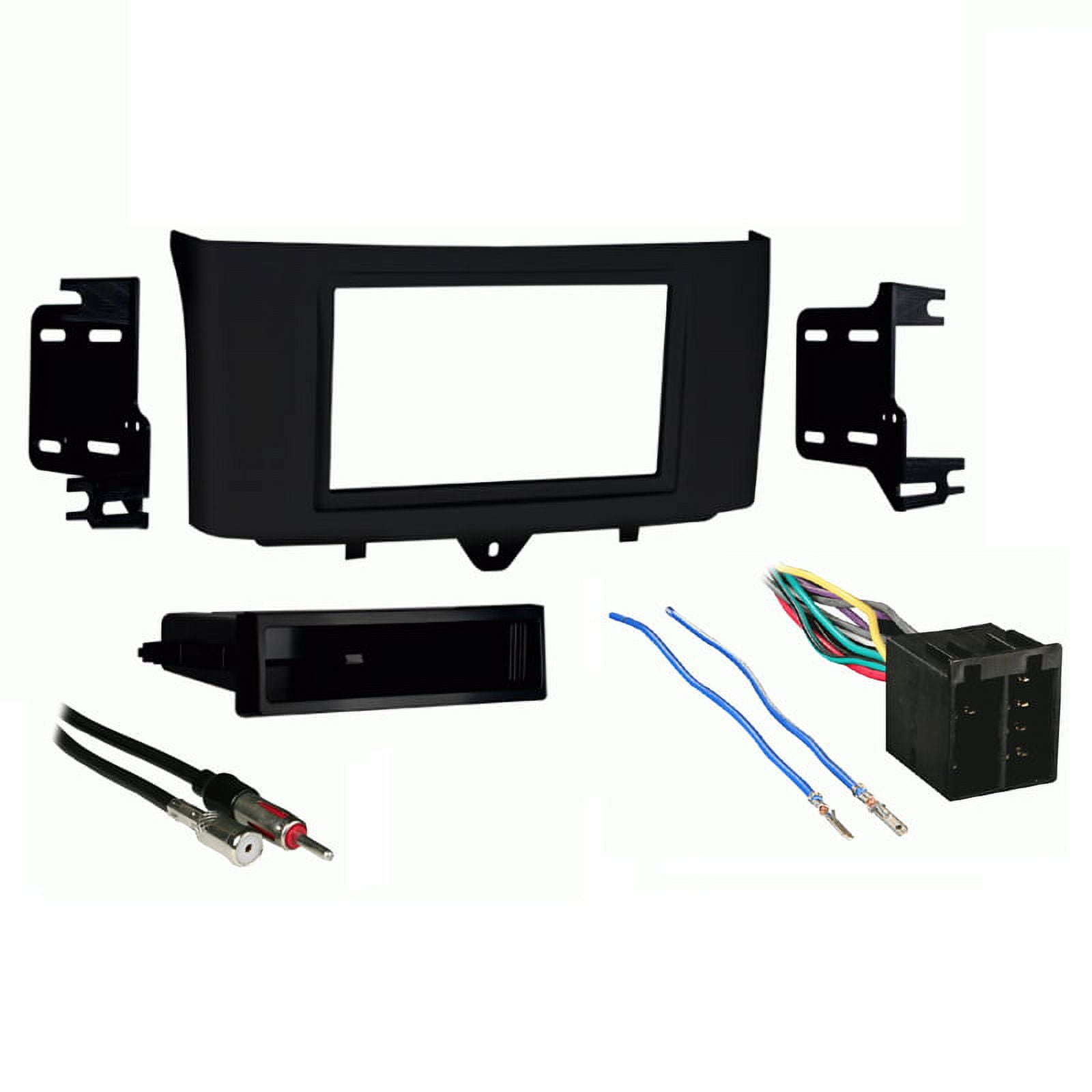 GM Radio Install Kit Non-Bose Double Din Radio Installation Kit For Chevy/GMC - Dash Kit, Wiring Harness & Antenna Adapter Combo (2003-2006 Models) Radio Wire Harness - Foto 7