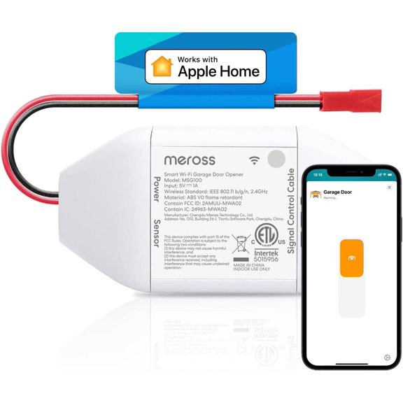 Smart Garage Door Opener Remote Work with HomeKit, Alexa and Google