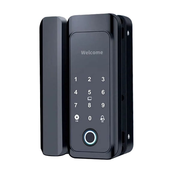 Smart Glass Door Biometric Fingerprint Lock APP Bluetooth Control Electronic Door Lock Card ,Easy to Use