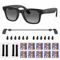 thumbnail image 1 of Smart Glasses Accessories Kit for Ray-Ban Meta Smart Glasses – 10 Lens Cleaning Wipes, 6 Pairs Silicone Nose Pads, Adjustable Anti-Drop Lanyard – Compatible with Ray-Ban Meta Smart Glasse, 1 of 7