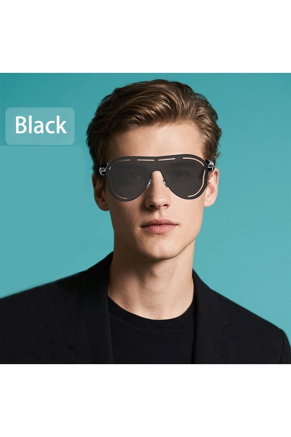 Smart Glasses For Men 2 in 1 UV Protection Portable Polarized Anti-blue light Black Frame White Lenses Music Sunglasses