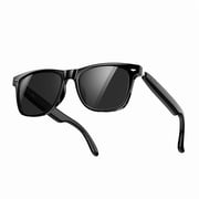 Blackview Smart Sunglasses Bluetooth for Women Men, Open Ear Audio Glasses with Polarized Lens, Hands-Free Calls, Voice Assistant, Black