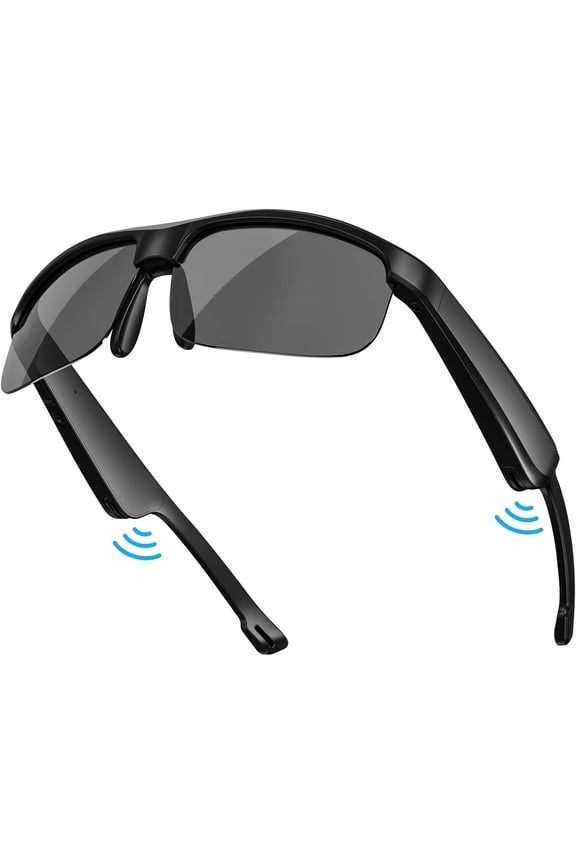 Smart Glasses, Polarized Bluetooth Sunglasses, Built-in Mic & Speakers, Voice Assistant, UV Protection Audio Sunglass