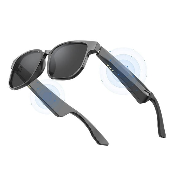Foluu Smart Glasses Polarized Sunglasses, Lightweight Sun Glasses with UV Protection, Bluetooth Speaker,Athletic, Voice Control