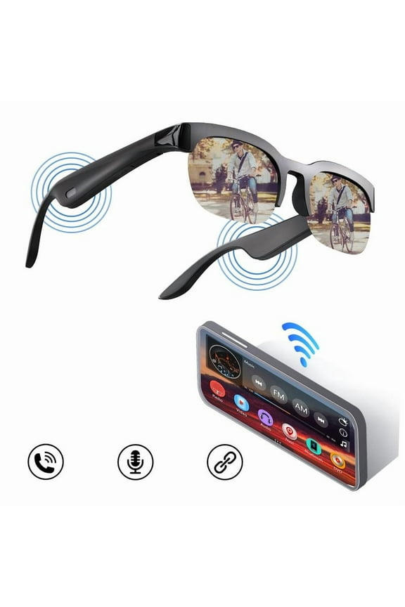 Smart Glasses,Wireless Headphone Smart Glasses for Listening To Music & Calling,Bluetooth-Compatible Creative Sports Smart Glasses,Men's Tech Gadgets 2025