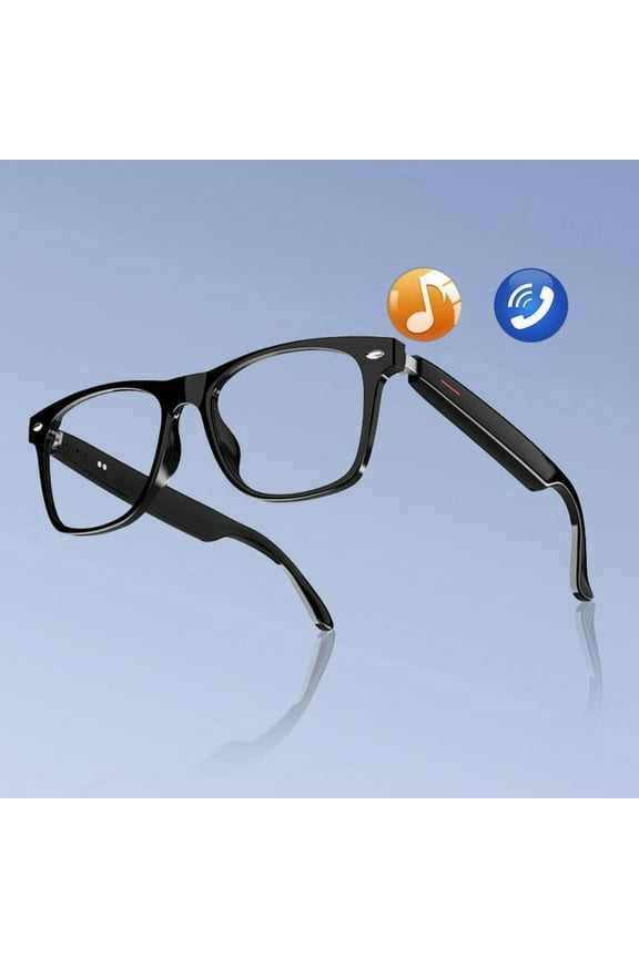Smart Glasses, Wireless Headphone Transparent Lens Glasses for Listening To Music & Calling, Creative Smart Sports Sunglasses with Mic for Home & Daily Use, Electronic Gadgets, Men Gifts