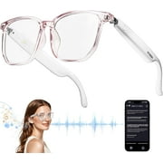 Smart Glasses with AI,Bluetooth Glasses with 150+ Translation,Smart Glasses for Men&Woman,Multifunctional Bluetooth Glasses for Men