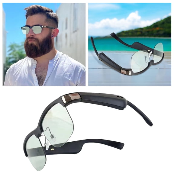 Smart Glasses with Photochromic Connectivity for Business and Outdoor Activities Support Music Playback and Hands-Free Calls