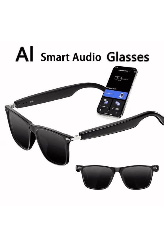 Smart Glasses with Real-Time Voice Translation, Open-Ear Audio, Wireless Calling, One-Touch Control Lightweight Eyewear for Travel, Business and Daily Wear