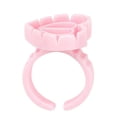 thumbnail image 1 of Smart Glue Cups Lash Glue Holder Ring Cup100Pcs/Bag Glue Cups Love Heart Shape Multi-use Disposable Eyelash Extension Glue Holder Makeup Tool (Pink), 1 of 5