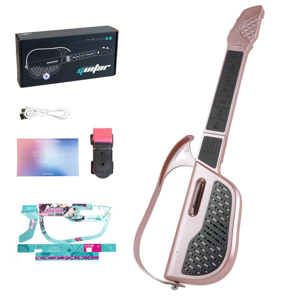 Smart Guitar - Stringless String Instrument,Smart Guitar DJ Controller,Rechargeable Portable Stringless Guitars,Electric Portable Guitars Adult Family Function,for Kids and Musicians