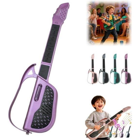 Smart Guitar - Stringless String Instrument,Smart Guitar DJ Controller,Rechargeable Portable Stringless Guitars,Electric Portable Guitars Adult Family Function,for Kids and Musicians(1pcs,kkl)