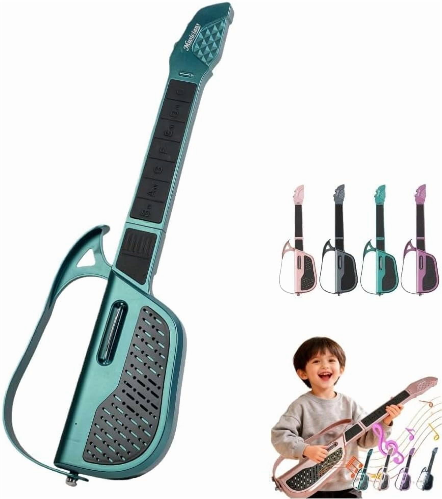 Smart Guitar - Stringless String Instrument,Smart Guitar DJ Controller,Rechargeable Portable Stringless Guitars,Electric Portable Guitars Adult Family Function,for Kids and Musicians(1pcs,kkl)