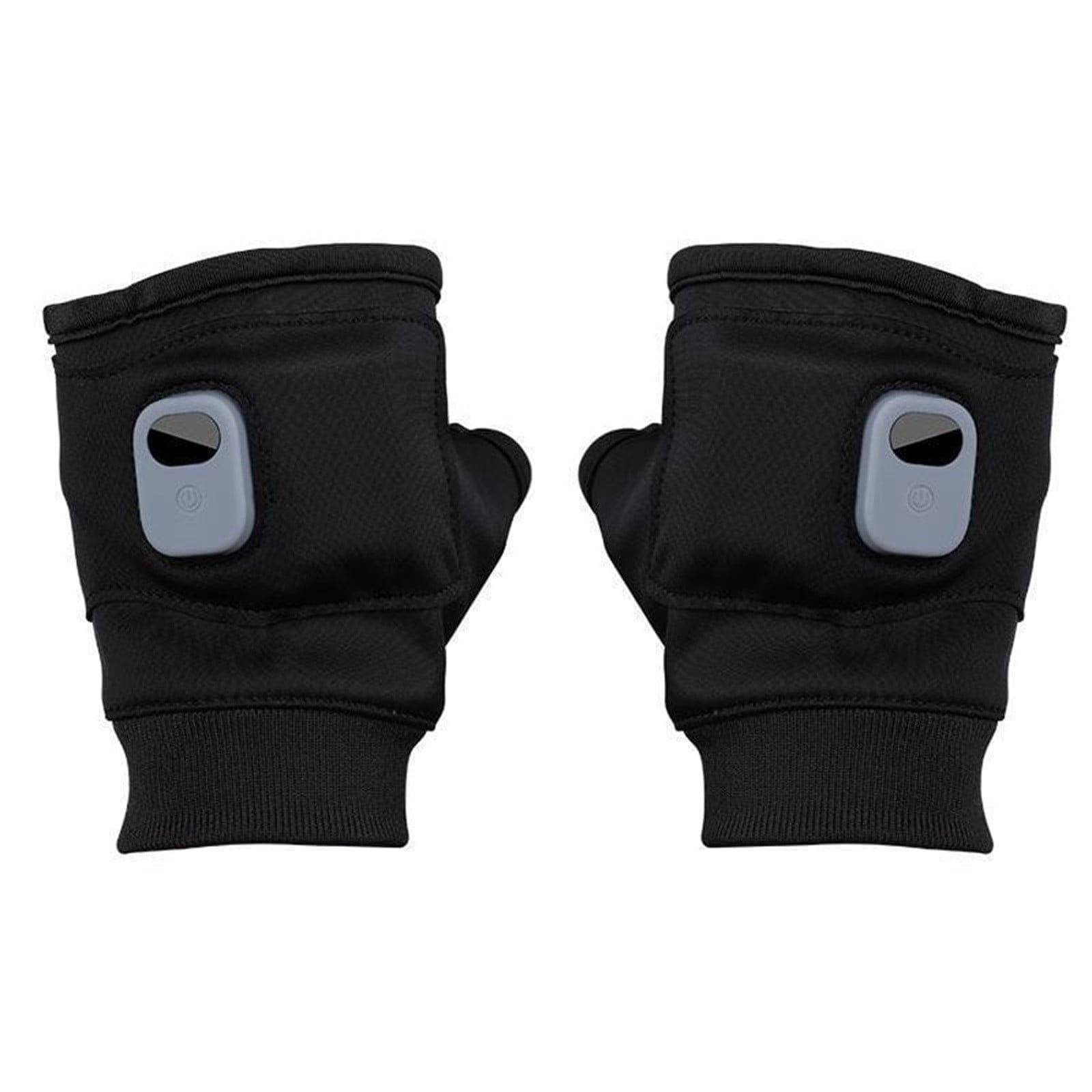 Smart Half-Finger Heated Gloves,Rechargeable 3-Gear Adjustable Temp ...