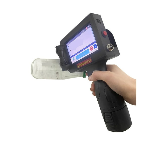 Smart Handheld Inkjet Printer For Serial Number Batch Barcode QR Code, 12.7mm Portable Thermal Printer ,Versatile Surface Compatibility