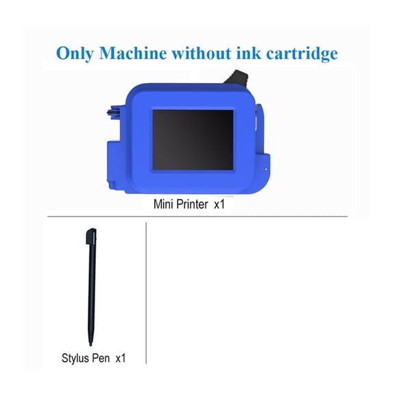 Smart Handheld Inkjet Printer, Portable 12.7mm Printing Height, Label QR Barcode Logo, Mini Quick Dry ,Crisp Output