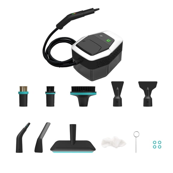 Smart Handheld Steam Cleaner with Digital Display, 3-Level Steamer & Carpet Spotter