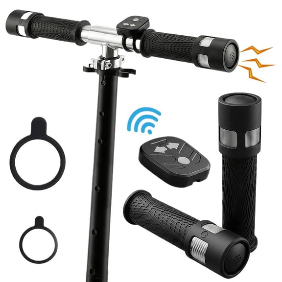 Smart Handlebar Grips with Turn Signals, USB Rechargeable Bike Grips with LED Lights, Touch Sensitive Horn and Night Safety for Cycling