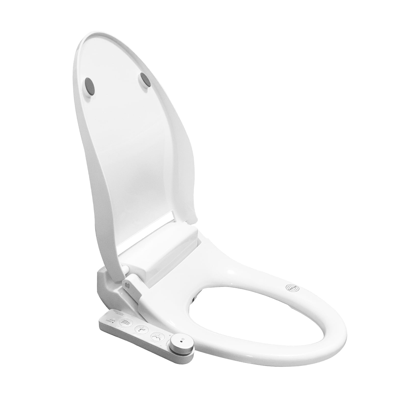 Ecoflick, Bidet Toilet Seat, Electric Heated Toilet Seat with Instant Warm Bidet Wash & Turbo Warm Air Dryer, Soft Closed Toilet Lid, Night Light, Elongated
