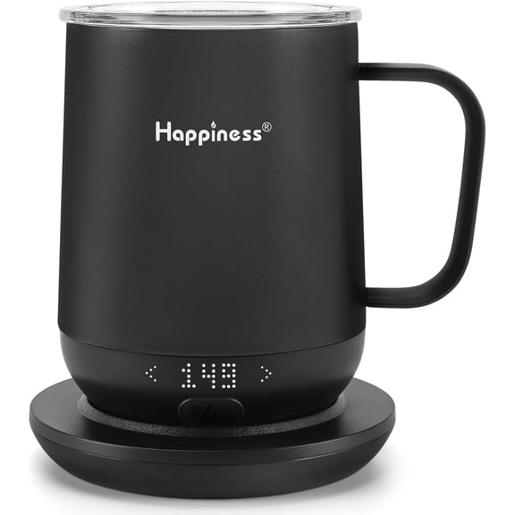 Smart Heated Coffee Mug,12oz Rechargeable Electric Self Heating Temperature Control Coffee Cup