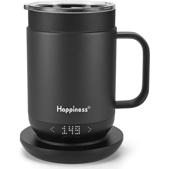 Smart Heated Coffee Mug,16oz Rechargeable Electric Self Heating Temperature Control Coffee Cup