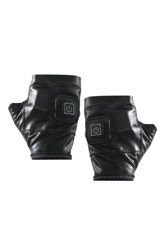 Smart Heated Half-Finger Gloves – 3-Level Temperature Control, Fast 3s Warm-Up, 2000mAh USB-C Rechargeable, Auto-Off Safety, Office and Gaming Use