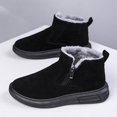 thumbnail image 1 of fashion-snow-boots-for-men-winter-warm-flat-cotton-plush-shoes-with-side-zipper-casual-daily-fleece-ankle-boot, 1 of 8